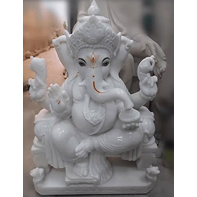 Marble Ganeshji Statue 2 feet Height