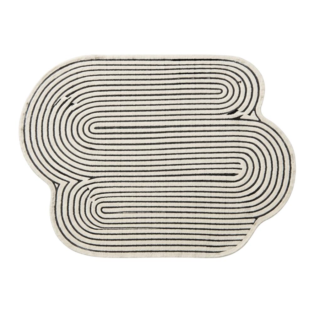 Hand-Tufted Wool Irregular Geometric Rug