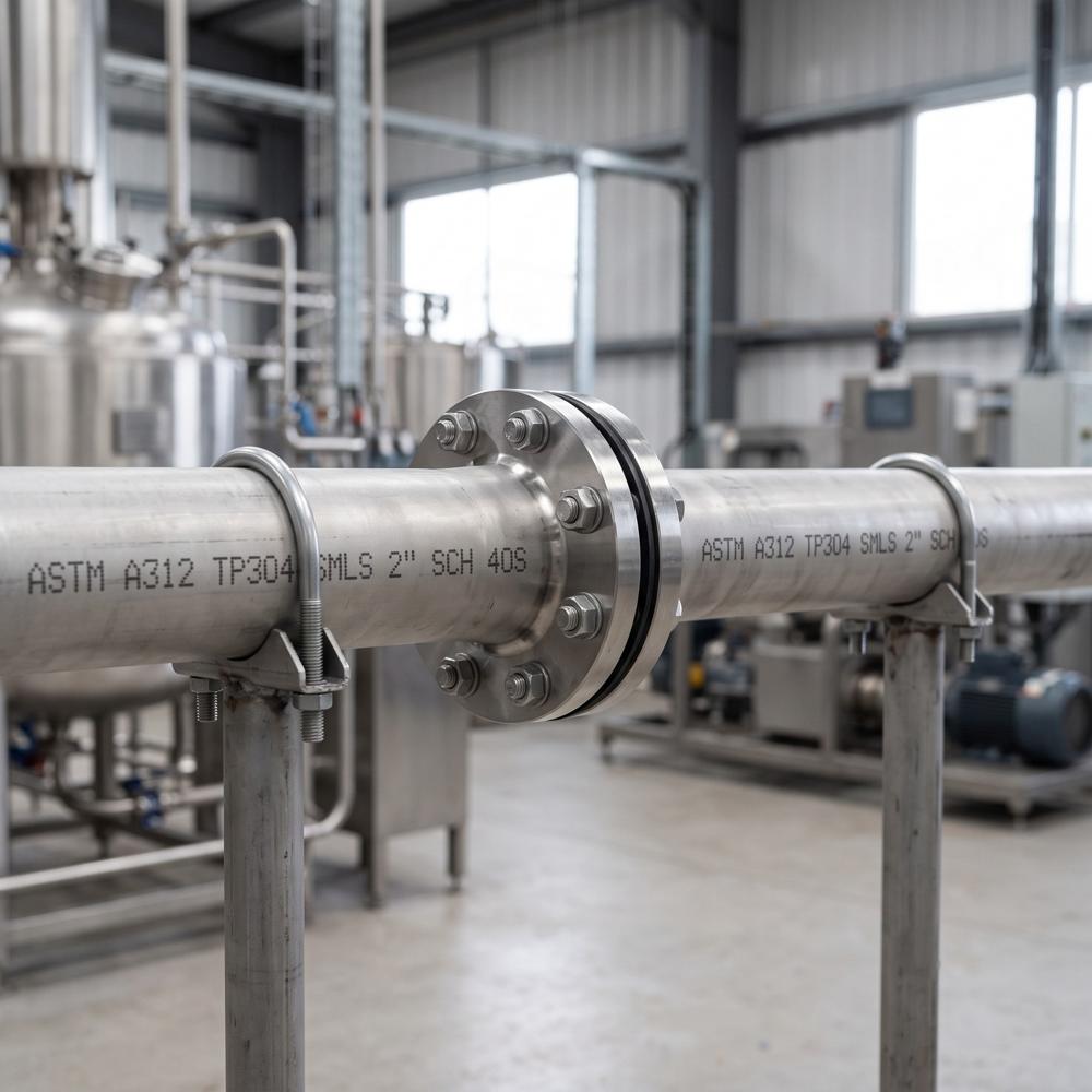 SS 304 Seamless Pipe - Stainless Steel ASTM A312 TP304