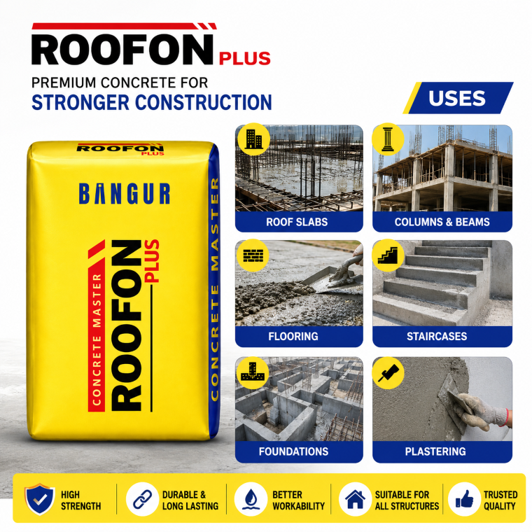 50 KG Roofon Plus Concrete Master Cement Bag