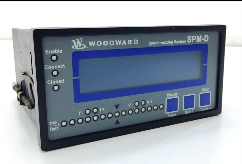 Woodward Spm-D Synchronizing System Digital Synchronizer Module - Application: Marine Vessel Generator Control Switchboards & Emergency Power Panels