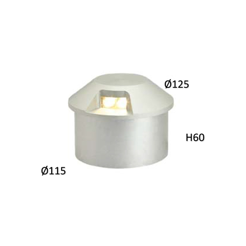 GRP12W125115 1W Ground Recessed Pathway Light
