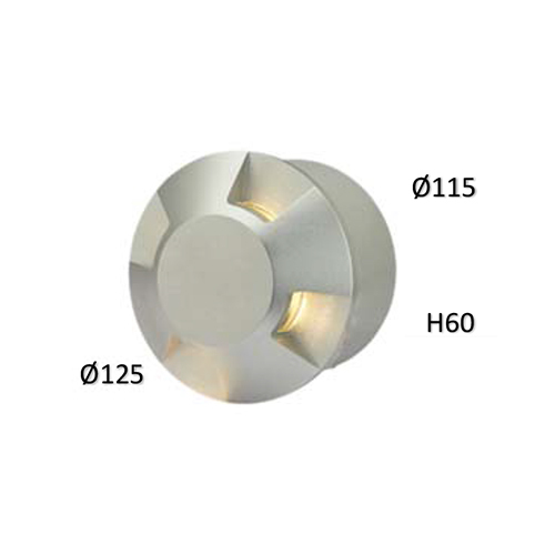 GRP12W125115 4W Ground Recessed Pathway Light