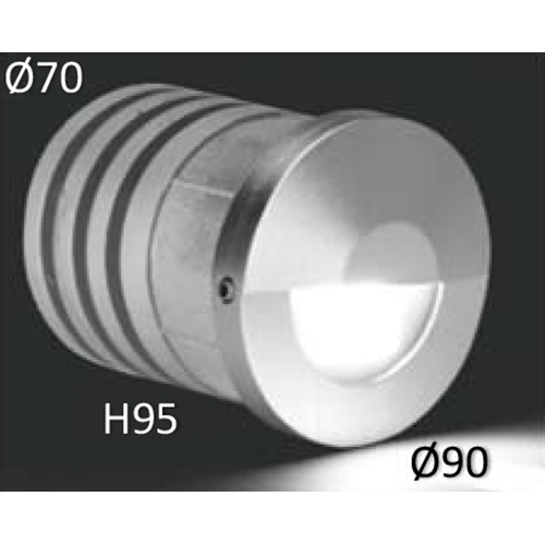 WRP 6W 9070 Wall Recessed Pathway Light
