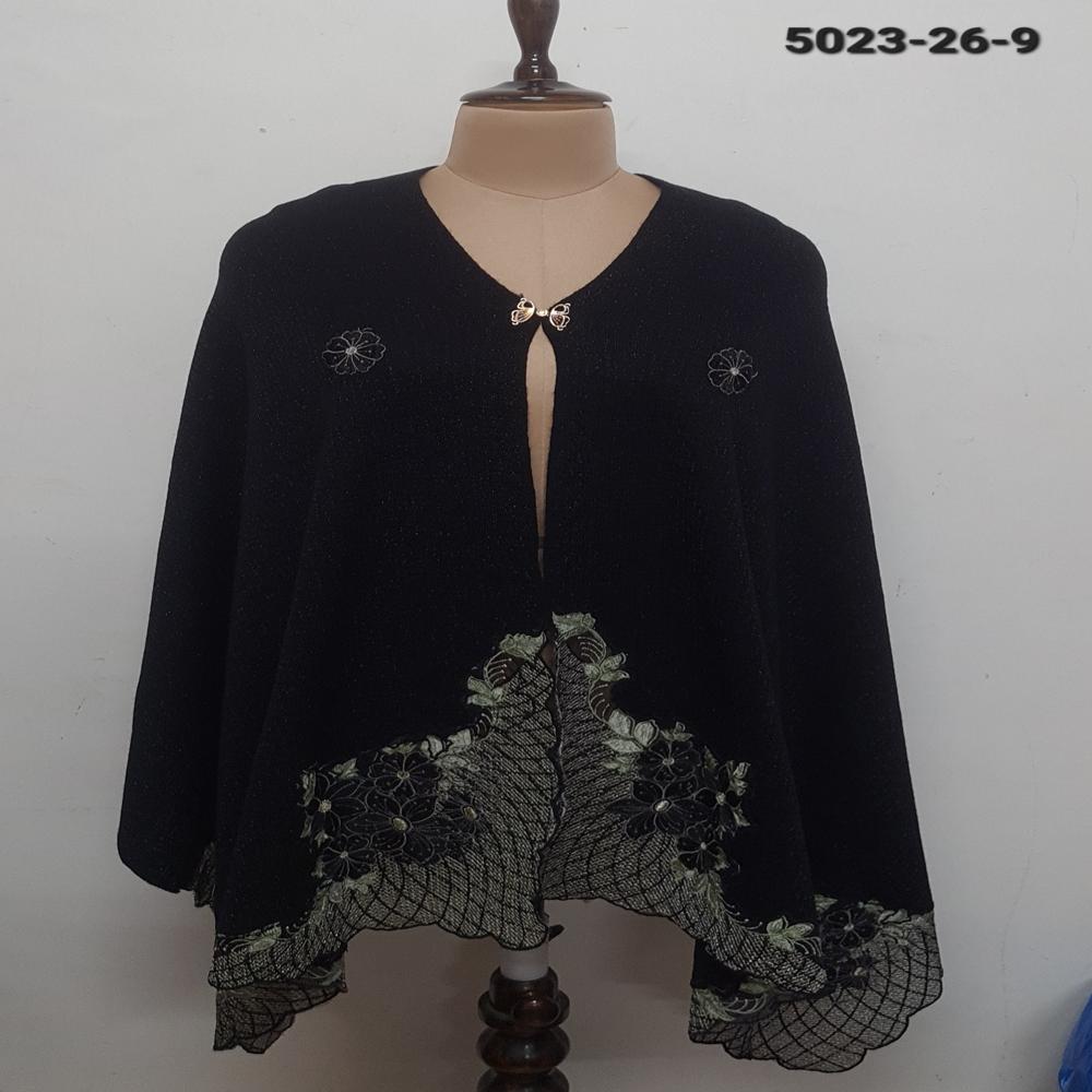 Knitted Nett Embroidered Applique work capes