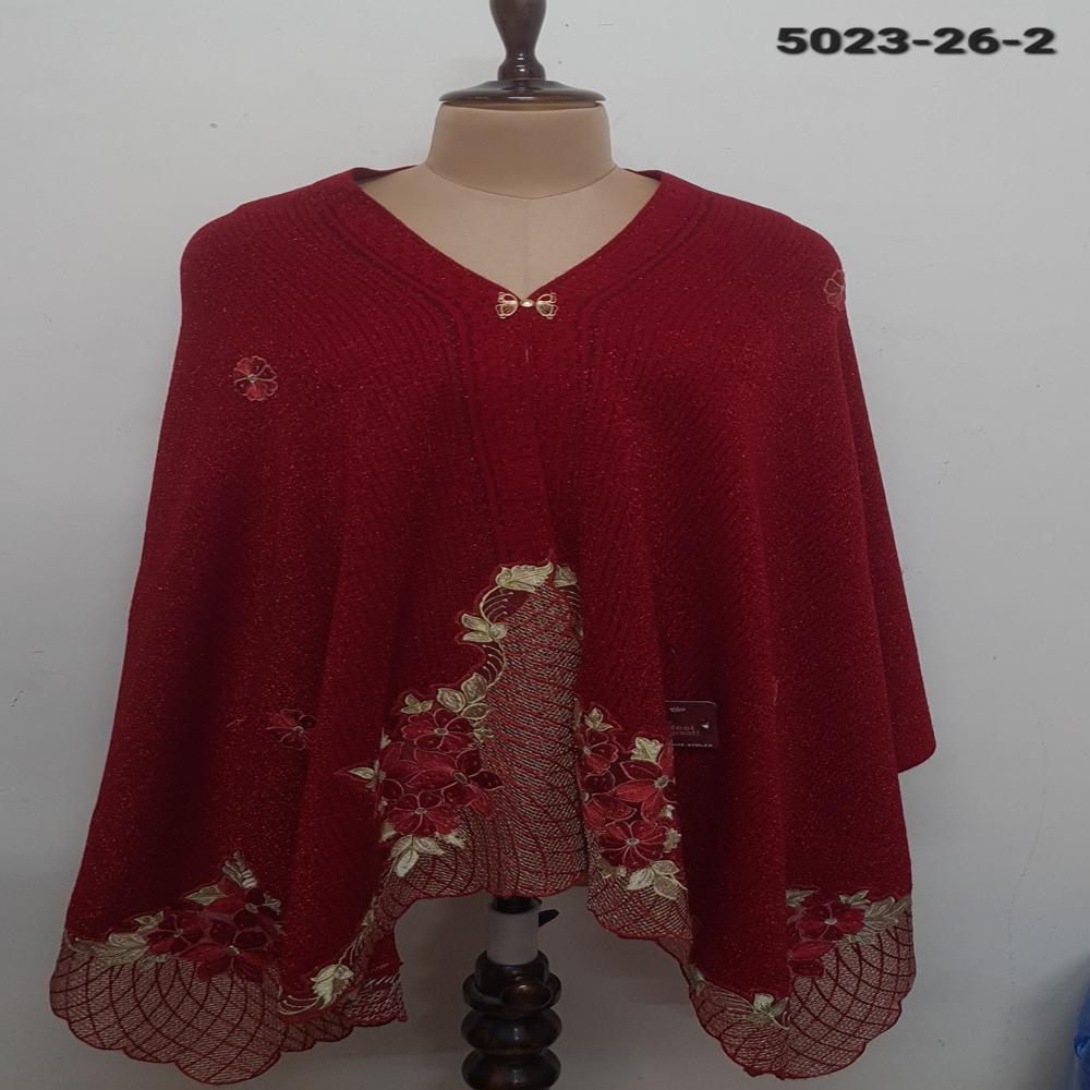 Knitted Nett Embroidered Applique work capes