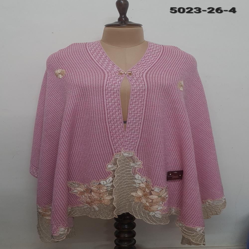 Knitted Nett Embroidered Applique work capes