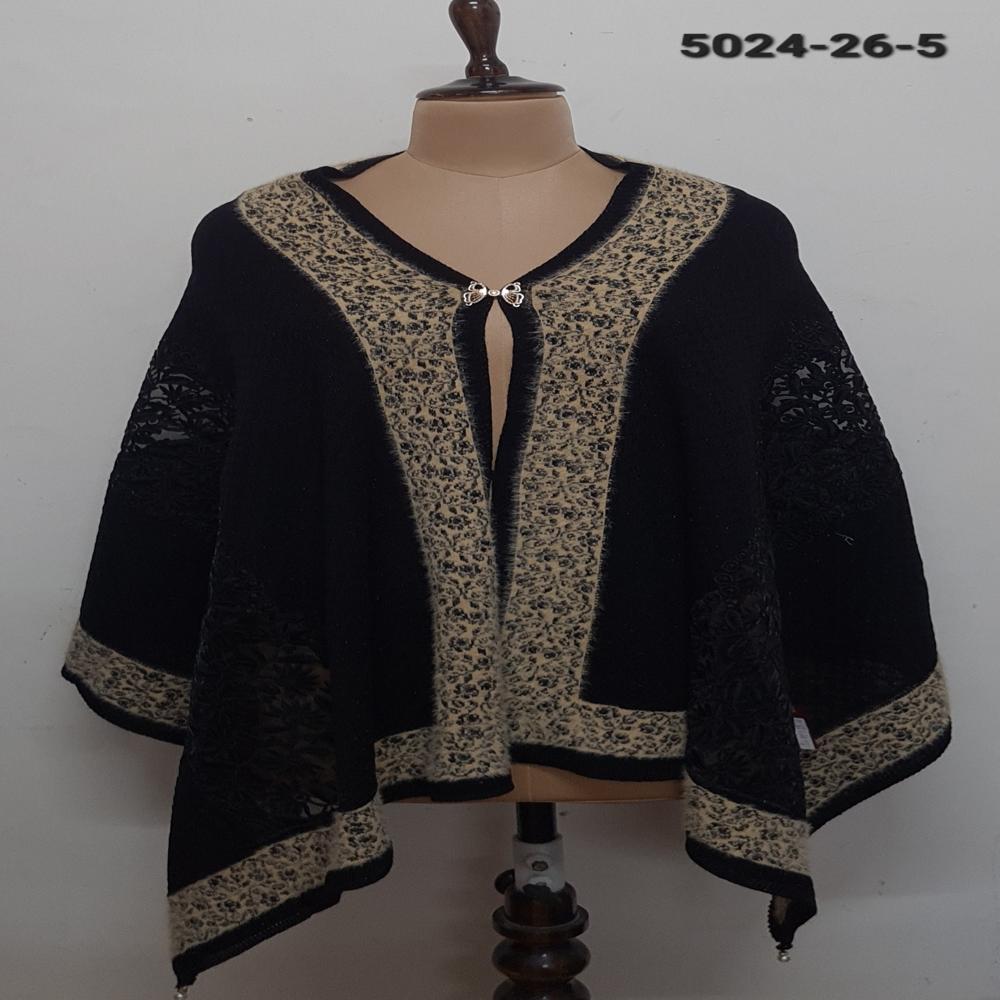 Knitted Nett Embroidered Applique work capes