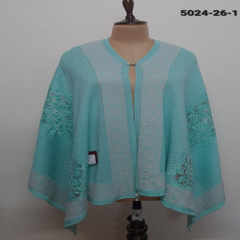 Knitted Nett Embroidered Applique work capes