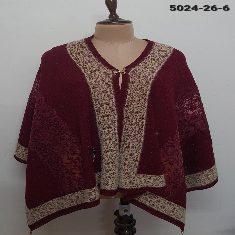 Knitted Nett Embroidered Applique work capes