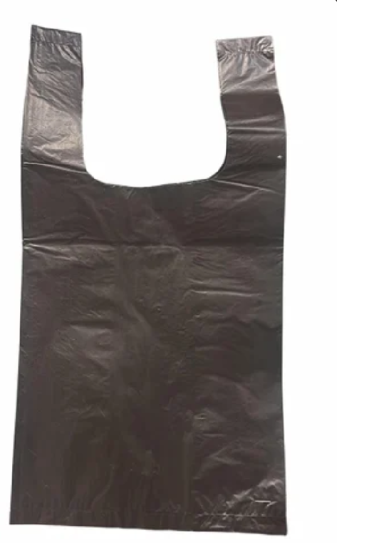 BLACK PLASTIC CARRY BAGS 