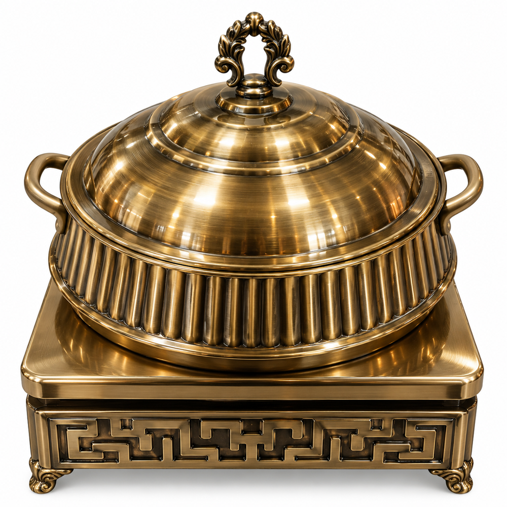 Luxury Tabletop Buffet Warmer - Color: Silver