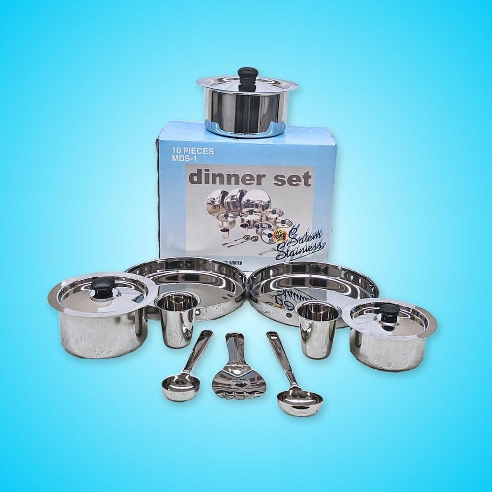 Stainless Steel Dinner Set 10 Pc
