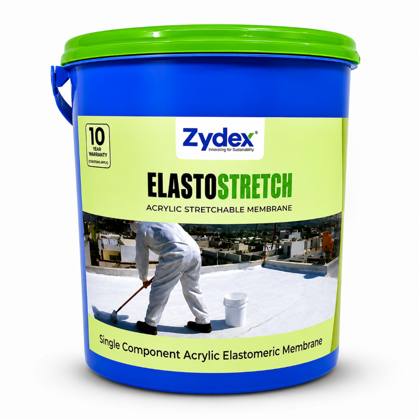 ElastoStretch Single Component Acrylic Elastomeric Waterproofing Membrane for Roof, Terrace & Exterior Walls