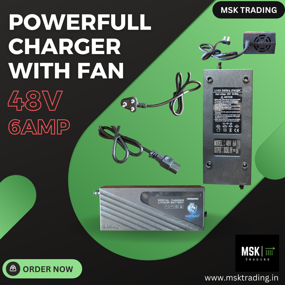 48v Powerfull Charger WIth Fan