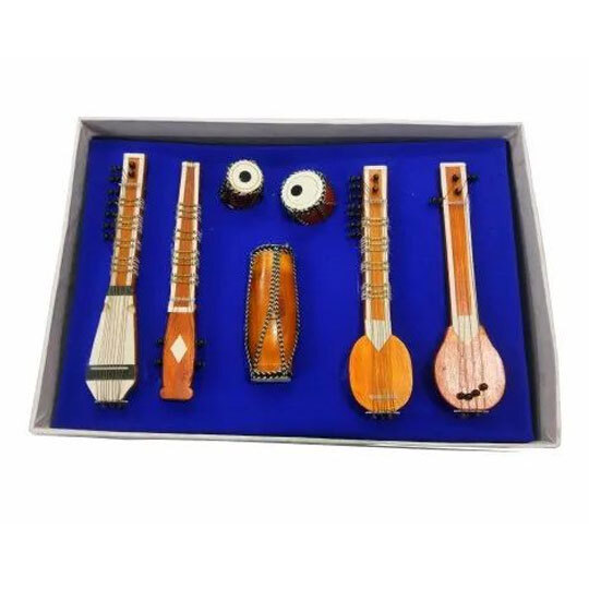 Wooden Miniature Musical Instrument Set
