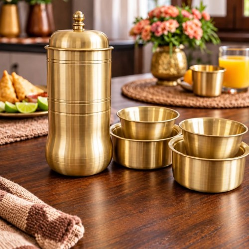 Heritage Copper Coffee Set - Color: Gold