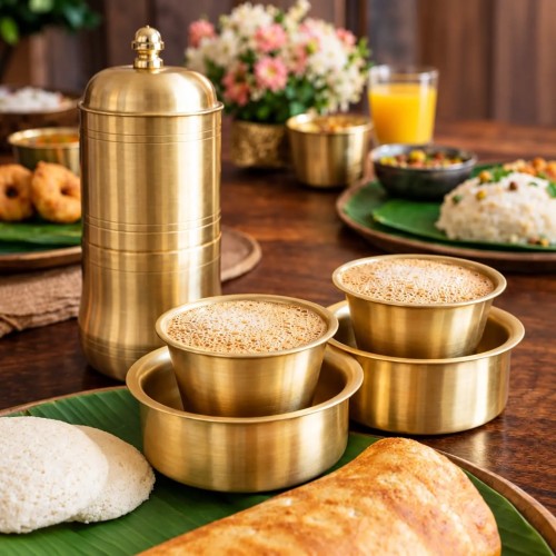 Heritage Copper Coffee Set - Color: Gold