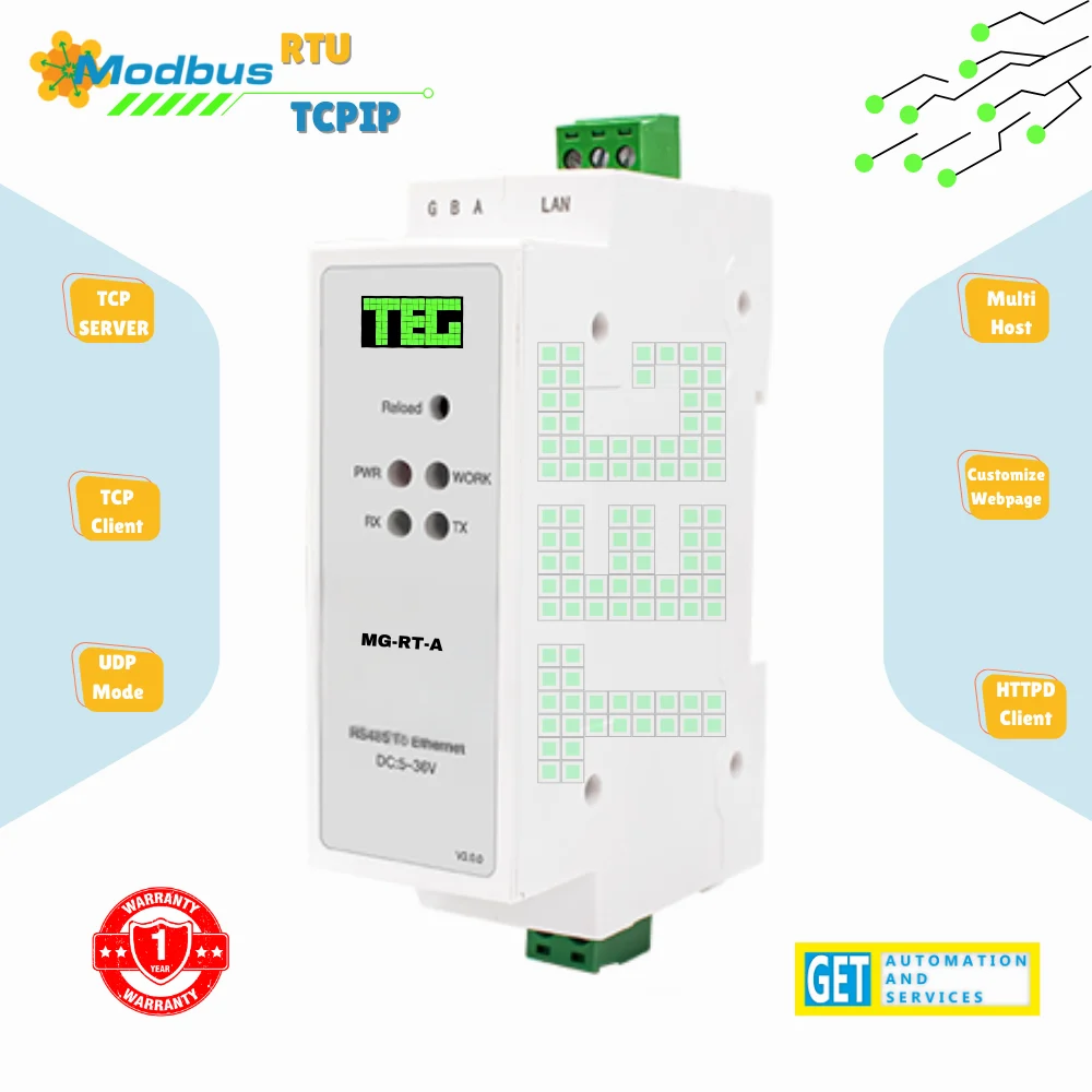 Modbus Rtu To Modbus Tcp Converter