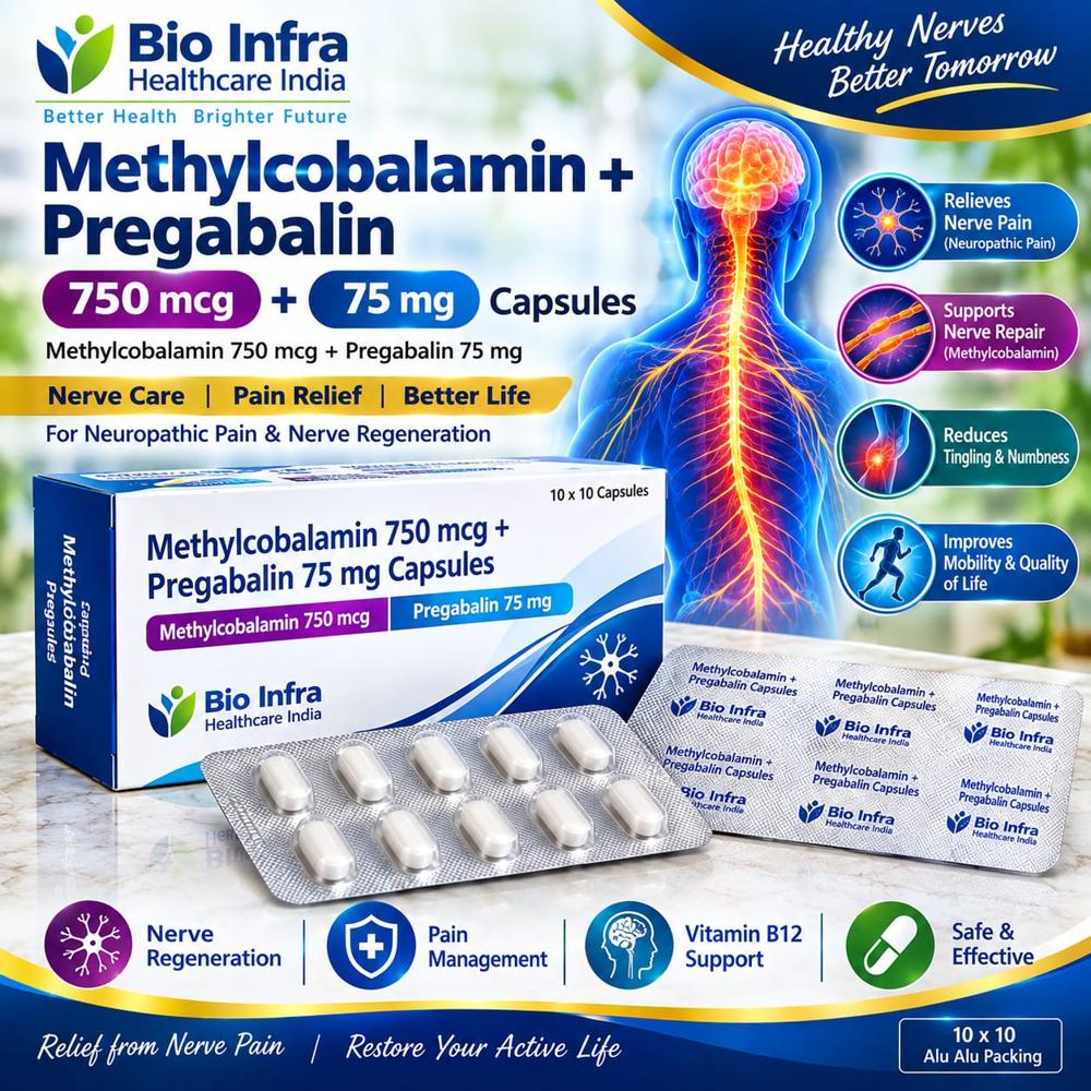 Methylcobalamin and Pregabalin