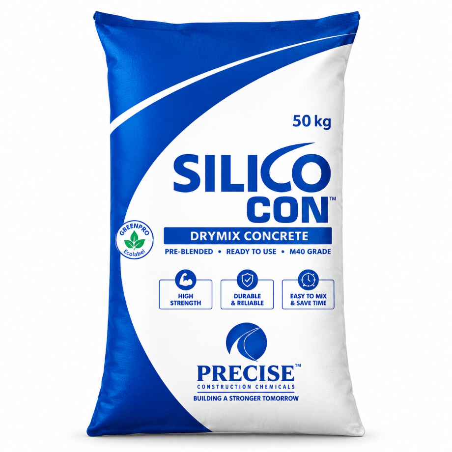 SILICO Con M40 Drymix Concrete Ready Mix M40 Grade Concrete for Columns, Beams, Slabs, PCC, DPC & Construction Applications