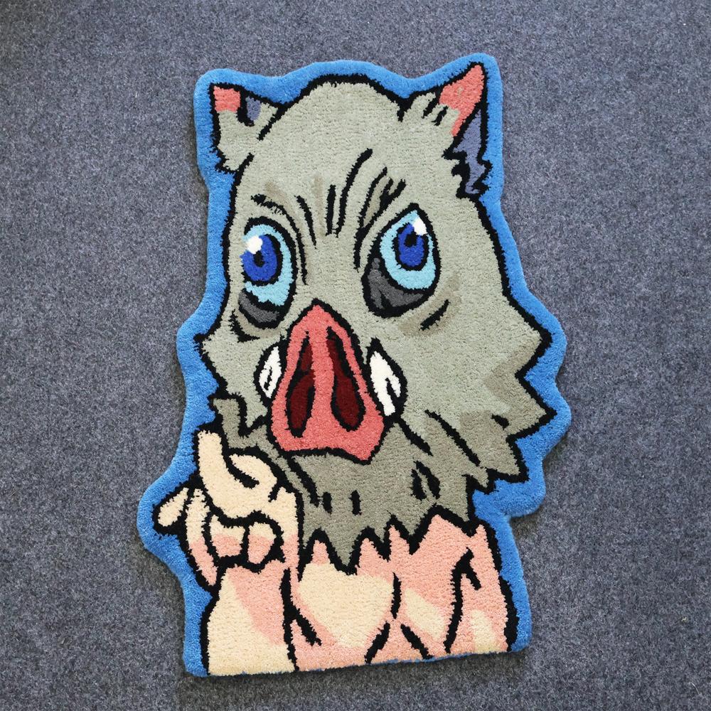 Inosuke Anime Rug, Custom Cartoon Rug