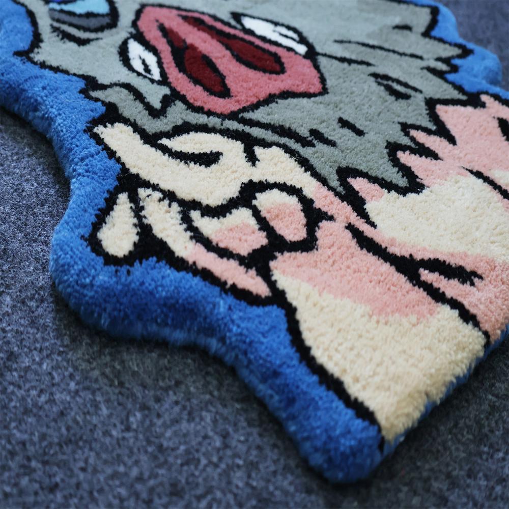 Inosuke Anime Rug, Custom Cartoon Rug