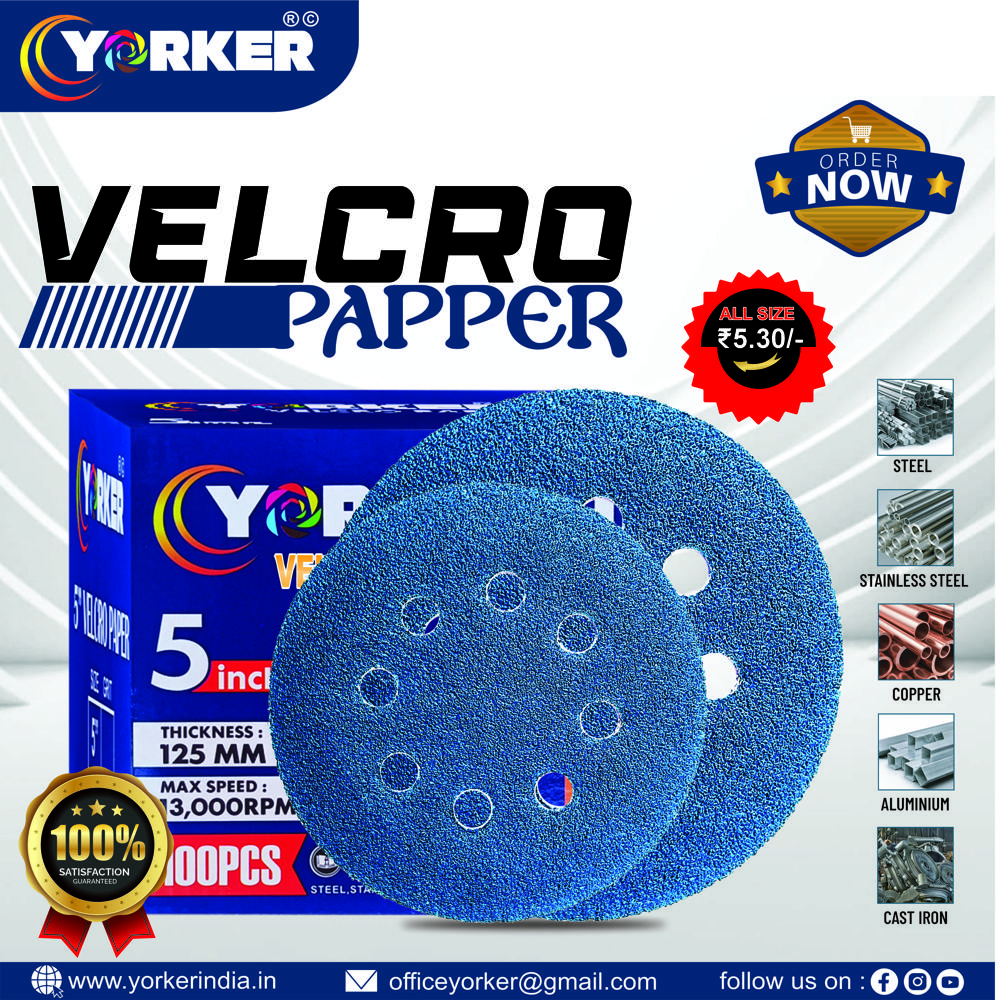 Velcro Sandpaper Blue Colour