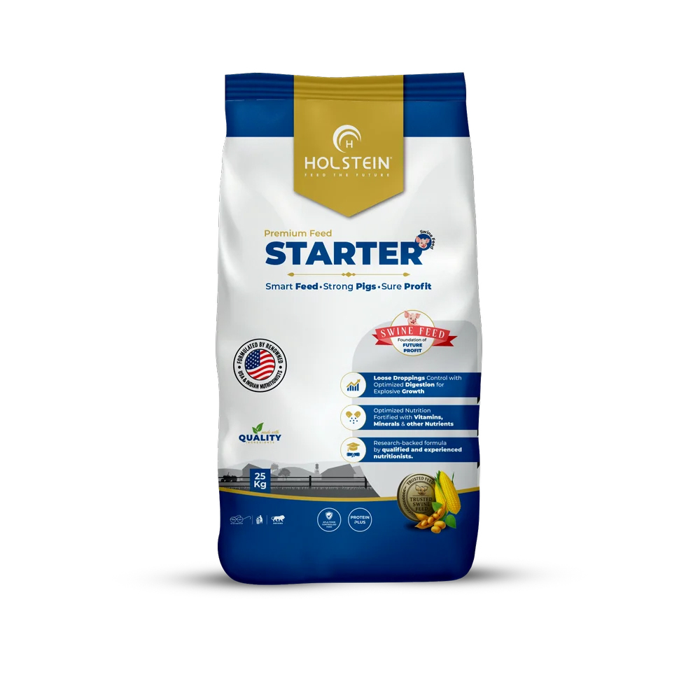Holstein Swine Starter Feed 25 Kg Premium Piglet Feed for Post-Weaning Growth And Gut Health