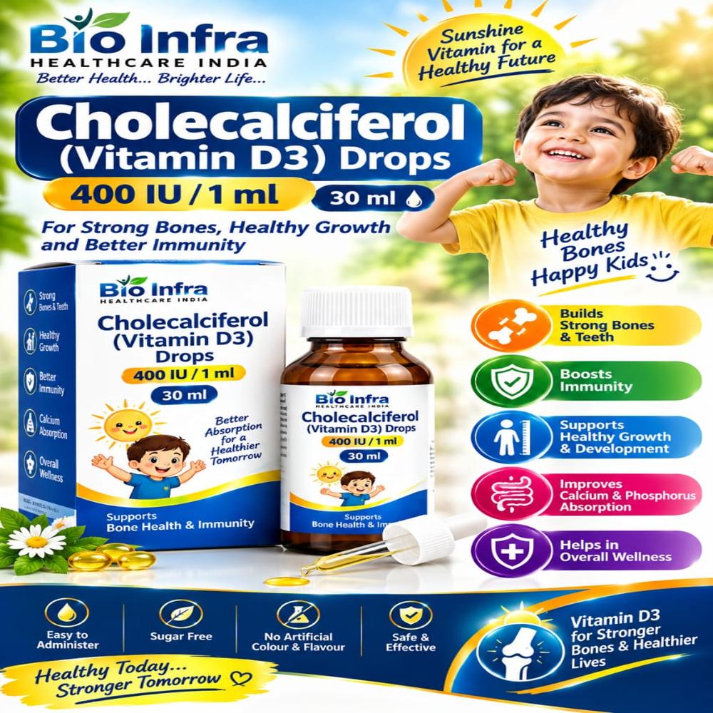 Cholecalciferol Vitamin D3 Drops