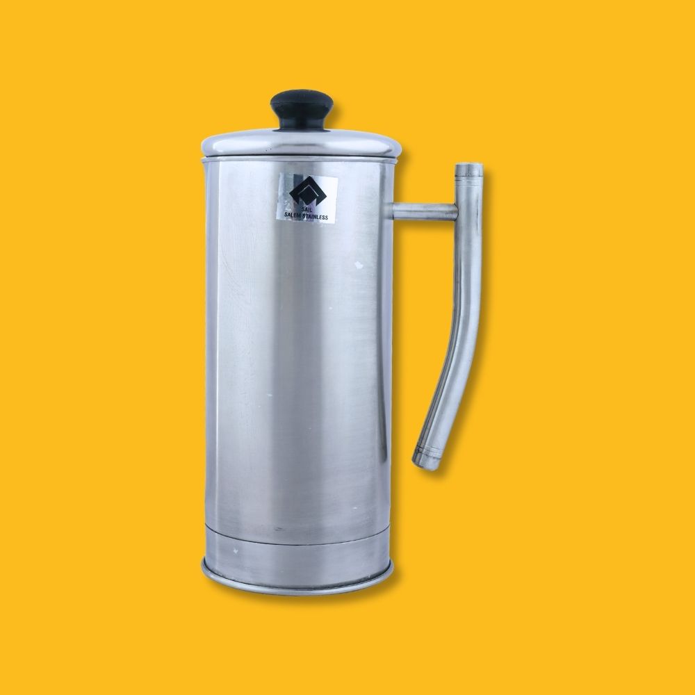 Stainless Steel Jug Matt Finish With Lid - Capacity: 2000 Milliliter (Ml)