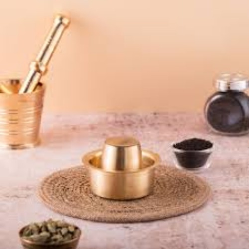 Designer Copper Tabletop Set - Color: Gold