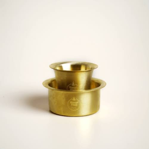 Gold Tone Copper Dabra Set - Shape: Round