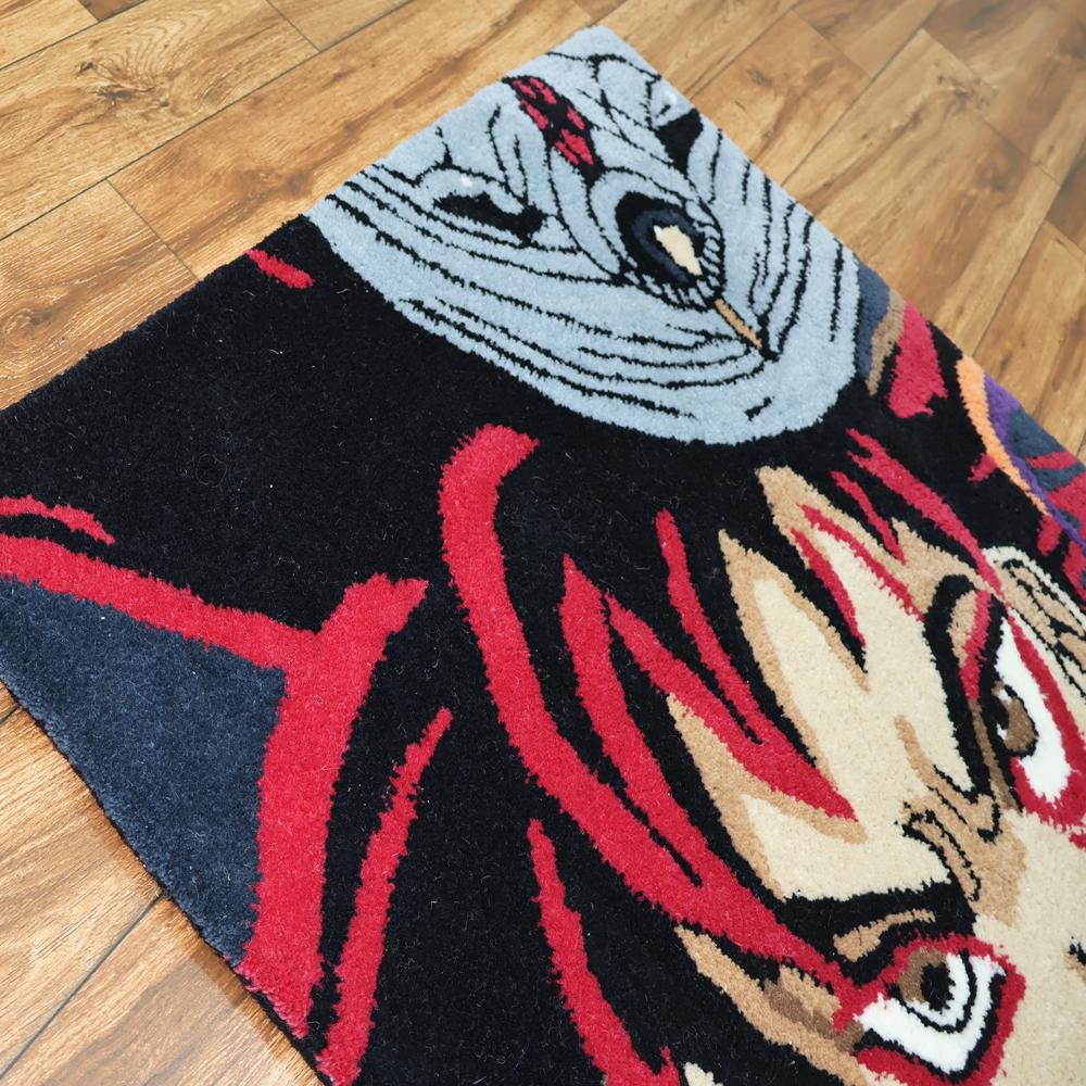 Hand Tufted Anime Rug, Cartoon Character Wool Rug