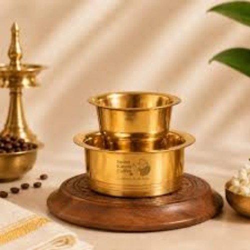 Rustic Copper Coffee Tumbler Set - Color: Gold