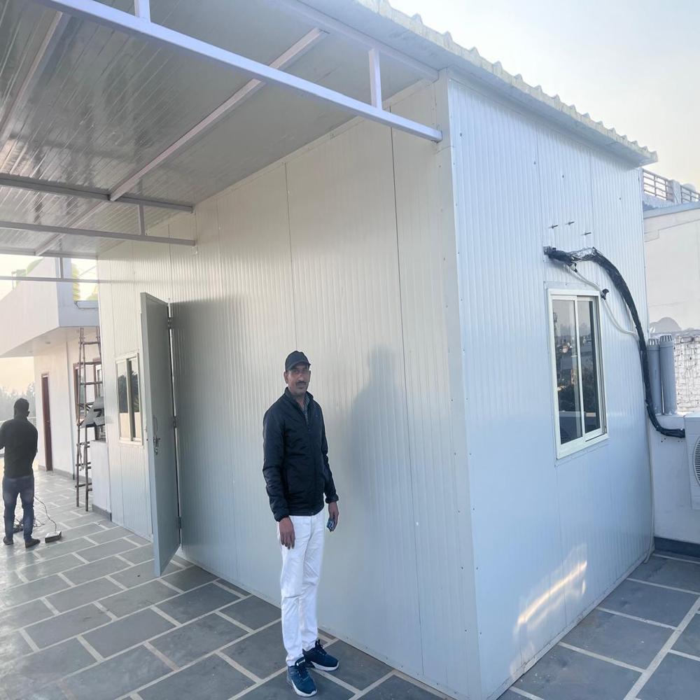 Prefabricated Portable Cabin - High Grade Puf Panels, Modular Design, Customizable Color Options | Weather Resistant, Effortless Assembly, Corrosion Resistant