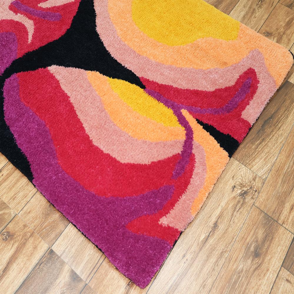 Abstract Colorful Tufted Rug