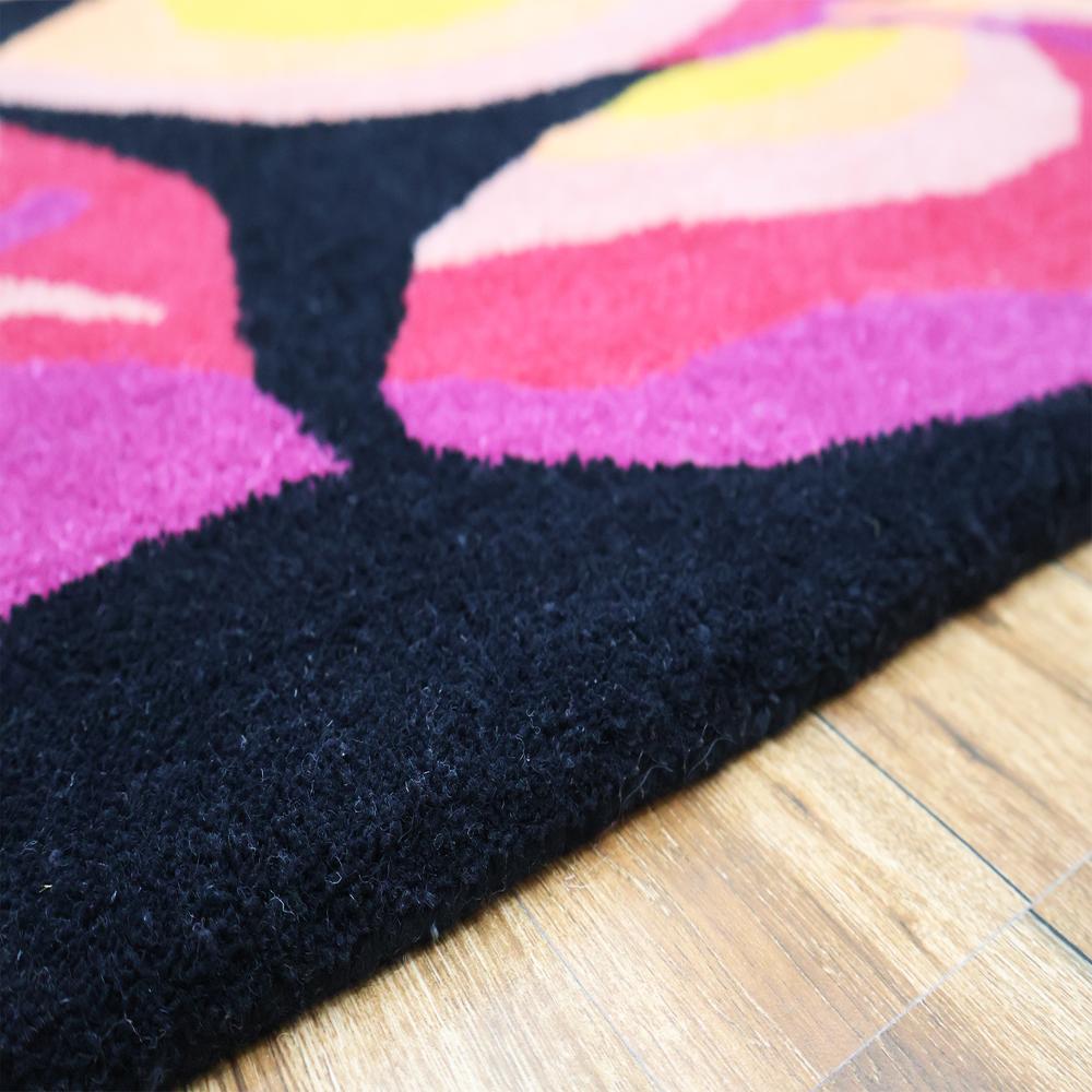 Abstract Colorful Tufted Rug