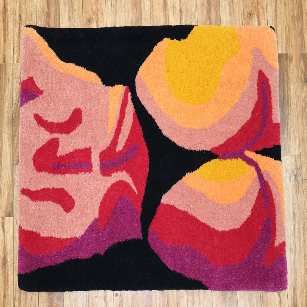 Abstract Colorful Tufted Rug