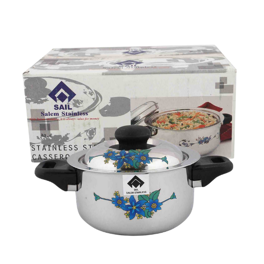 Stainless Steel Casserole 2 Litre Premium Insulated Food-Grade Hot Pot for Serving & Storing Food