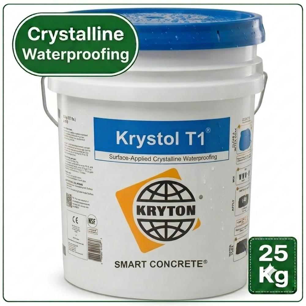 25 KG Krystol T1 Bucket | Surface Applied Crystalline Waterproofing System for Concrete