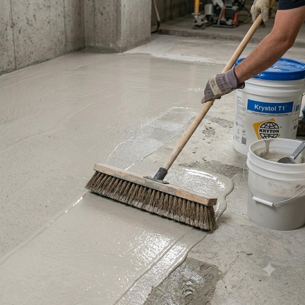 25 KG Krystol T1 Bucket | Surface Applied Crystalline Waterproofing System for Concrete