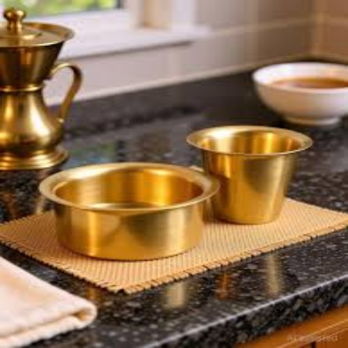 Premium Finish Copper Cup Set - Color: Gold