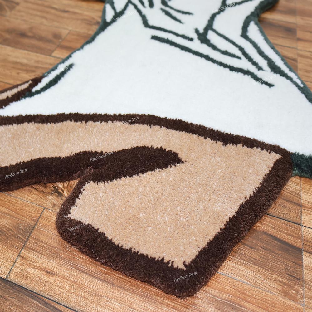 Minimalist Abstract Face Tufted Rug