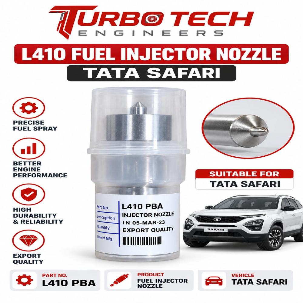 L410 Fuel Injector Nozzle L410 Pba  Tata Safari - Dimension (l*w*h): 5  Meter (m)