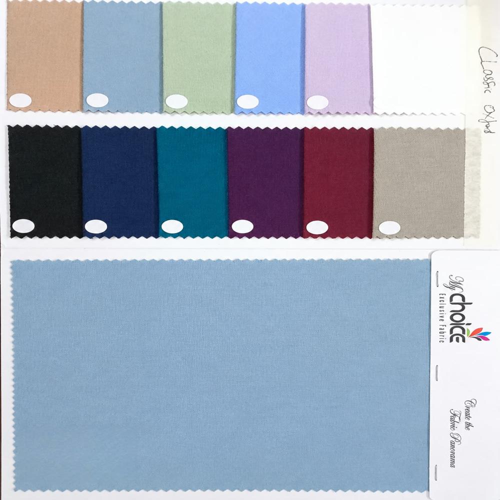 Premium Polycotton Oxford Shirting Fabric 58" - Attributes: Washable