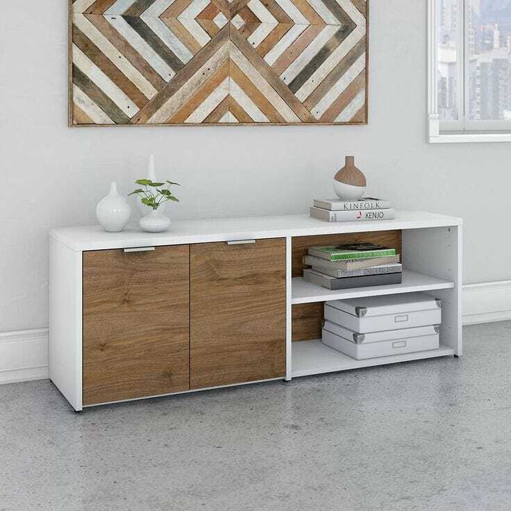 Wooden Credenza Table With Storage