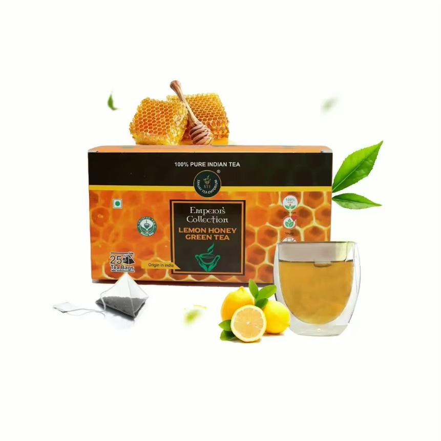 Emperors Collection Assam Lemon Honey Organic Whole Leaf Green Tea
