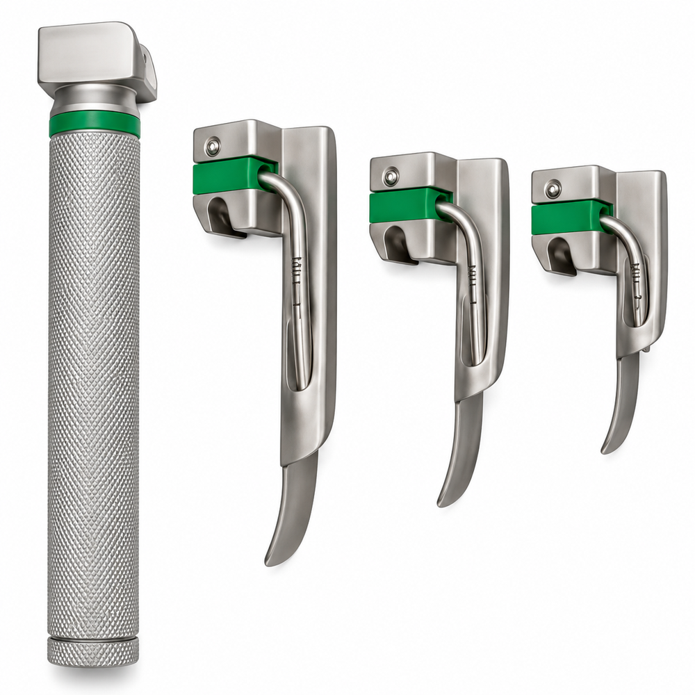 Fiber Optic Miller Type Laryngoscope For Straight Blades Laryngoscope Miller type Handle With blade