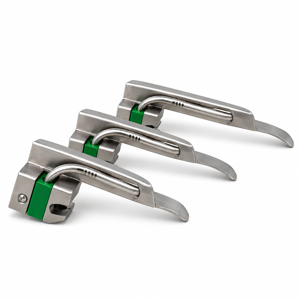 Fiber Optic Miller Type Laryngoscope For Straight Blades Laryngoscope Miller type Handle With blade